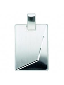 Adeliás Женский кулон из серебра 925 пробы с гравированной пластиной