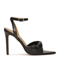 Кожаные сандалии с удлиненными носками Kazar, черный