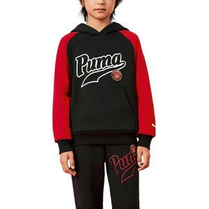 PUMA Свитшот Sportstyle Series черный красный тон детский