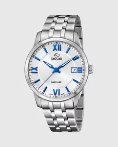 J964/1 Acamar мужские часы из серебряной стали Jaguar, серебряный
