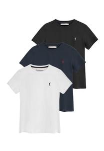 Футболка Polo Club SHORT SLEEVE REGULAR FIT PACK 3 , White-Navy-Black/White