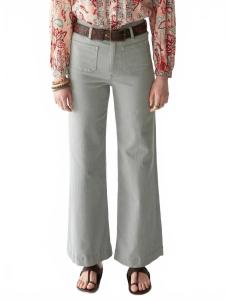 Широкие брюки Heritage Edna цвета темной аквамариновой кожи Maison Hotel, Dark Aqua