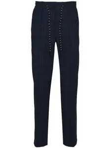 Зауженные брюки средней посадки BOSS, синий