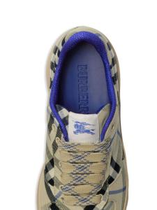 Burberry кроссовки Terrace в клетку, нейтральный цвет