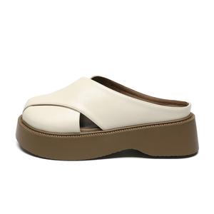 Тканые тихие, устойчивые к запахам и истиранию сандалии с закрытым носком для женщин ZHR, Beige