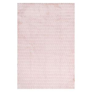 Ковер Nia Tile из искусственного меха кролика, пригодный для машинной стирки Nuloom, розовый, 229x290 см