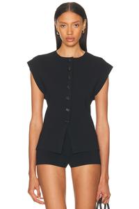 Кардиган без рукавов Janith Eaves, Black