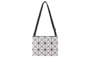 Люминесцентный глянцевый плечевой рюкзак из поливинилхлорида, кроссбоди унисекс светло-серый и серый ISSEY MIYAKE