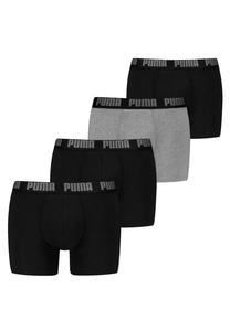 Комплект из 4 трусов-боксеров - базовые трусы-боксеры из эко-хлопка эластичные на каждый день Puma, мультиколор