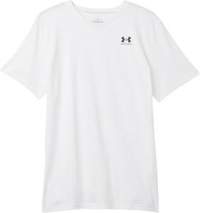 Футболка Under Armour Kids Sportstyle Left Chest Short Sleeve T Shirt, цвет White/Black