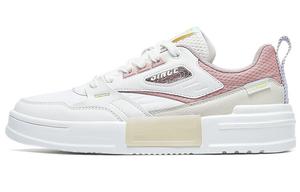 Кроссовки для скейтбординга женские с низким верхом Sail Белый/коричневато-розовый/чайно-белый Xtep