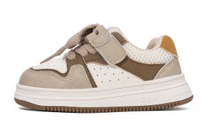 Детские скейтерские кроссовки Pre school EBMINI, бежевый/хаки