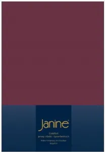Простыня на резинке Janine всех размеров и цветов, бордовая, 140 см x 200 см x 160 см x 200 см Original Janine