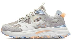 Женские противоскользящие износостойкие низкие кроссовки для бега Ivory Rain Blue QIAODAN