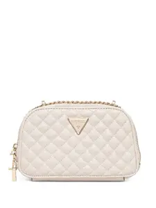 Стеганая сумка через плечо GUESS USA, нейтральный