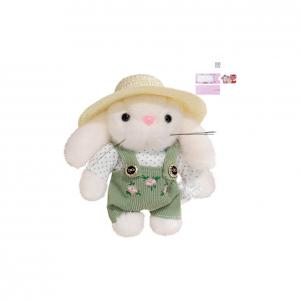 Костюм для садоводства маленький кролик с капюшоном плюшевая кукла высота 15см AOLETU