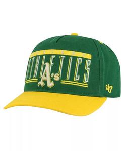 47 Brand Мужская кепка Kelly-Green Oakland Athletics с двойной головкой и регулируемой застежкой '47 Brand