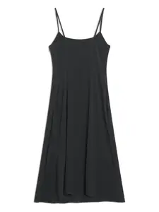 Платье миди на бретельках-спагетти Maison Kitsuné, черный