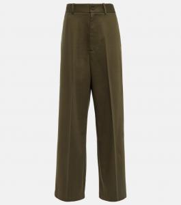 Брюки из девственной шерсти Йохан Nili Lotan, Army Green