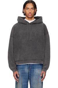 Acne Studios Толстовка с серым логотипом и нашивкой