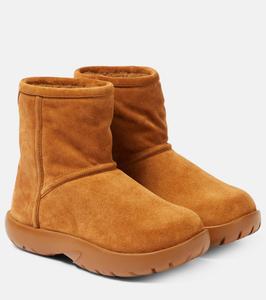 Замшевые ботильоны Bottega Veneta, коричневый