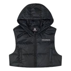 Куртка convertible long down jacket 'black' Converse, черный