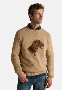 Джемпер с круглым вырезом, стандартного кроя. Joules, Oatmeal