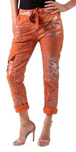 Узкие брюки из хлопка Umbria цвета ржавчины Gigi Moda, Rust