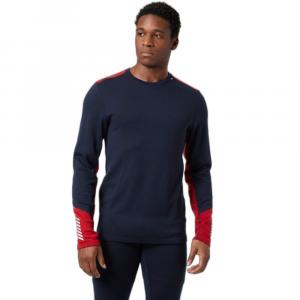 Базовый слой с длинным рукавом Helly Hansen Lifa Merino MidWeight Crew, синий