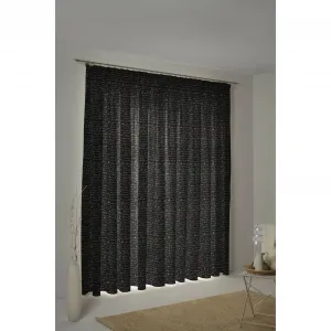 Штора Adam «Scribble», (1 шт.), изготовлена ​​из экологически чистого хлопка, цвет schwarz/naturweiß