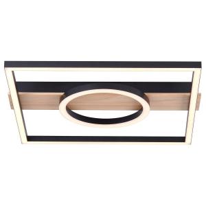 Светодиодный потолочный светильник brelight Maureen Pine Typ D, железо / сосна - черный - 1-световой