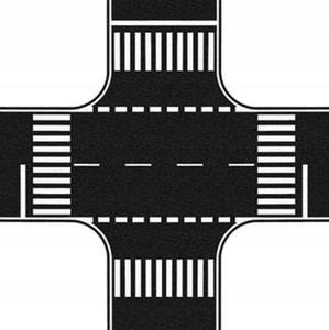 Перекресток Фольга - Асфальт H0, Ноч 60712 Noch