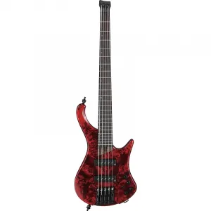 Бас-гитара Ibanez EHB1505 EHB Ergonomic Headless 5-струнная, цвет Вино Красное, низкий глянец