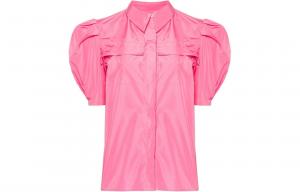 MSGM Женская рубашка персикового розового