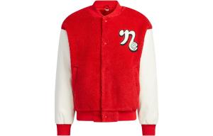 Бархатная куртка унисекс красного цвета Adidas Neo, красный