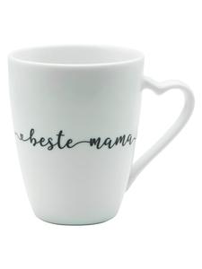 Кружка Лучшая мама с ручкой в форме сердца, белая, 300 мл Geda Labels