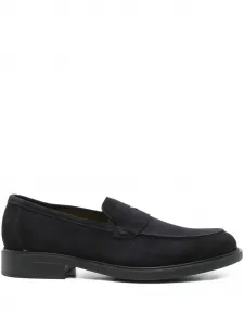 Замшевые мокасины с прорезями для пенни Doucal's, синий