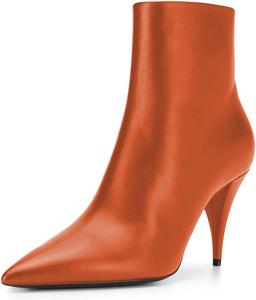 Женские классические ботильоны FSJ с заостренным носком, высокие на конусовидном каблуке, из кожи и искусственной замши, с заклепками и стразами, леопардовые короткие ботиночки с боковой молнией, туфли для наряда, размер 4-15 US