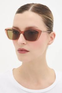 Солнцезащитные очки Saint Laurent, коричневый