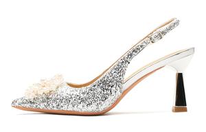 Ainer cat Chunky Heel High Heels 7.5cm женские Ainer-cat, серебряный