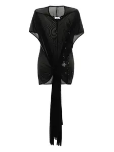 Топ с короткими рукавами Jean Paul Gaultier, черный