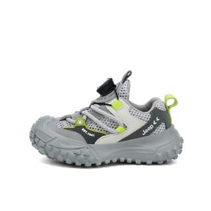Износостойкие, легкие, амортизирующие, нескользящие, низкие детские кроссовки для повседневной носки. Для детей от 3 до 7 лет. Jeep, серый