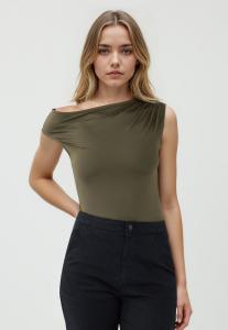 Футболка Jimmy Key STRAIGHT CUT ONE SHOULDER , Khaki