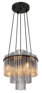 Настольная лампа Globo серый, черный диаметр/высота: 40/120 см