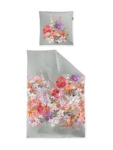 Постельное белье Irisette Satin Wave - Цветы серого цвета Irisette, 135 x 200 + 80 x 80 см