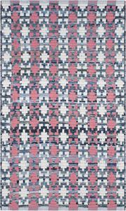 Ковер SAFAVIEH, 77 x 122 см, Montauk Collection, Coral & Multi, ручное плетение, хлопок, идеально для прихожей, гостиной, спальни (MTK123D)