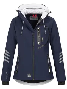 Куртка софтшелл Arctic Seven "ASNIcolia", функциональная куртка для активного отдыха со съемным капюшоном, цвет Navy - Weiss