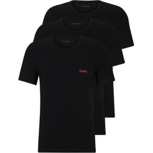 Футболки Hugo Logo print Cotton, набор из трех HUGO BOSS, черный