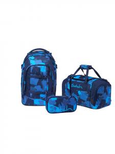 Satch Набор школьных рюкзаков PACK Troublemaker, 3 предмета, синий