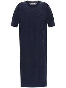 JIL SANDER+ трикотажное платье миди, синий
